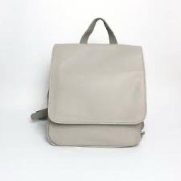 Urban Outfitters Faux Leather Gray Taupe Backpack - Picture 1 of 10